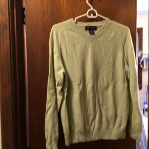 Men’s 100% cashmere soft spring green